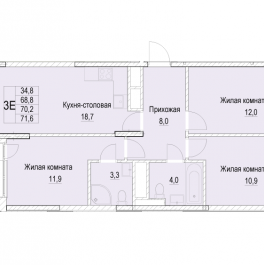 Продажа 3-комн квартиры в новостройке Мытищи г., Академика Каргина ул., к. 2 Продажа 3-комн квартиры в новостройке Мытищи г., Академика Каргина ул., к. 2