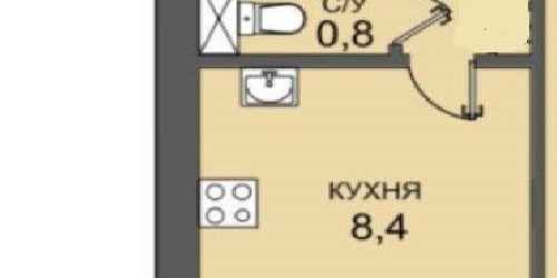 2-комн квартира улица Зайцева, 17/23