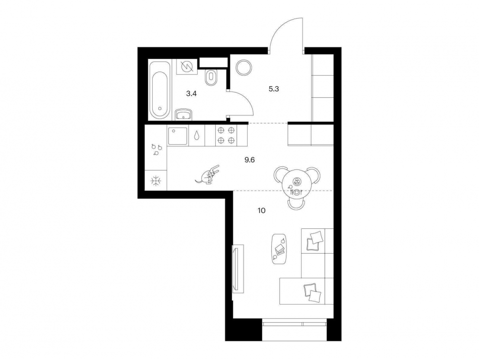 Продажа студии Ильменский пр-д, корп.1.1.1