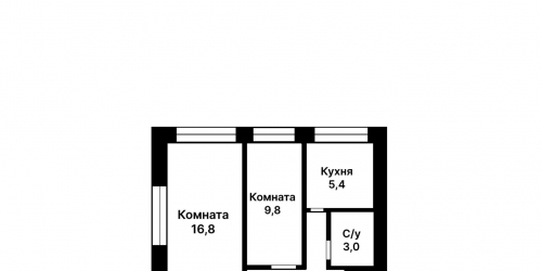 2-комн квартира Новозаводская улица,  д. 2,  к. 5
