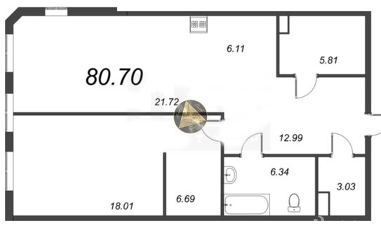 Продажа 1-комн квартиры на вторичном рынке 12-я линия,  д. 41,  к. 2
