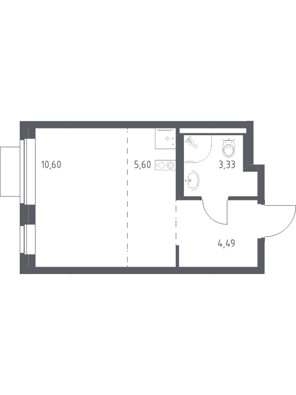 Продажа студии Видное г, Горки Ленинские рп, Каширское ш,  к. 14.1