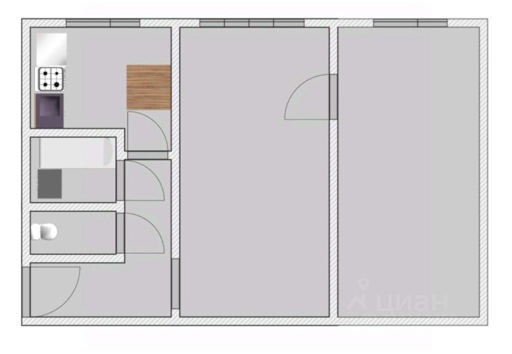 Продажа 2-комн квартиры на вторичном рынке Отрадное, Вокзальная улица, 3