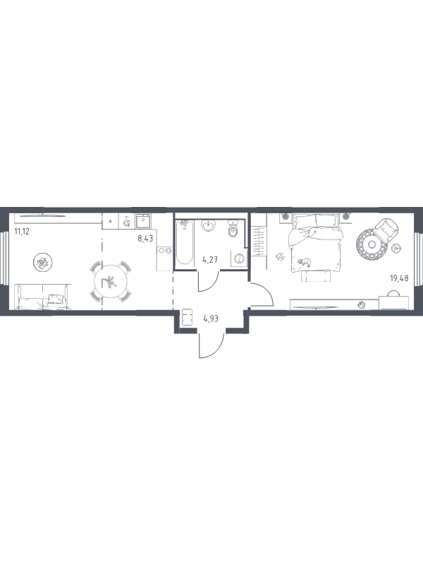 Продажа 1-комн квартиры в новостройке Мисайлово д., Молодежный б-р,  к. 21