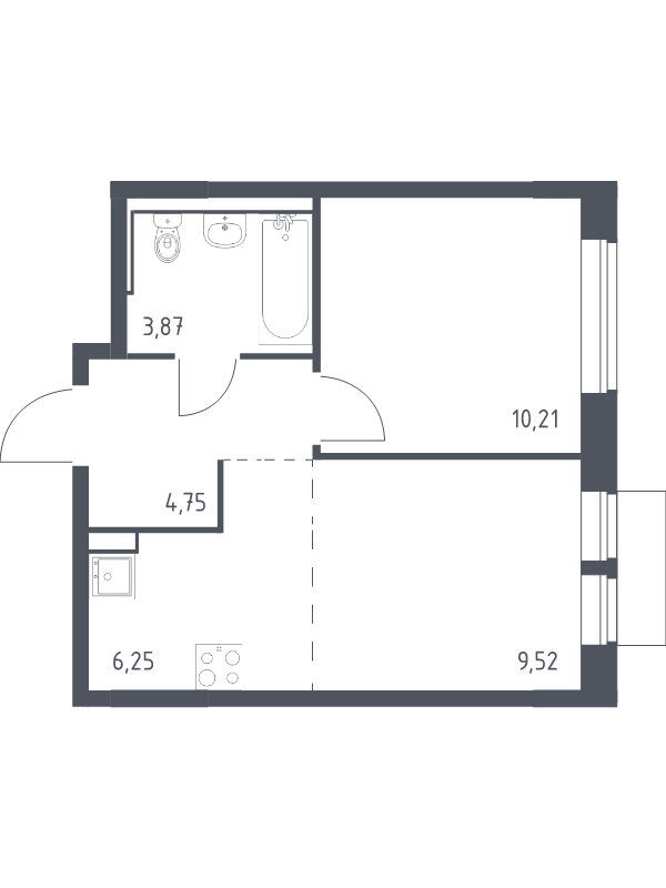 Продажа 1-комн квартиры в новостройке Москва г., Ленинградское ш.,  к. 4