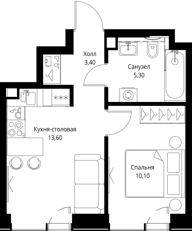 Продажа 1-комн квартиры в новостройке Москва г., Верейская ул.,  к. Indigo 3