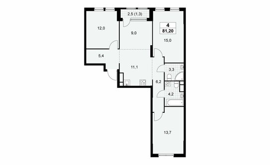 Продажа 4-комн квартиры на вторичном рынке ул Бартеневская,  д. 18,  к. 1