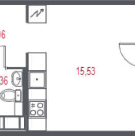Продажа студии Пушкин г., 1-я линия, территория Лесное,  к. 2.2