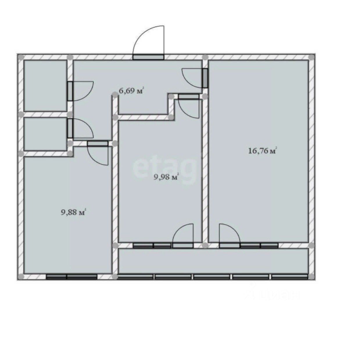 Продажа 2-комн квартиры на вторичном рынке д. Юкки, улица Тенистая, 11к2