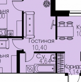 Продажа 3-комн квартиры на вторичном рынке Кудрово г, Строителей пр,  д. 1 к1