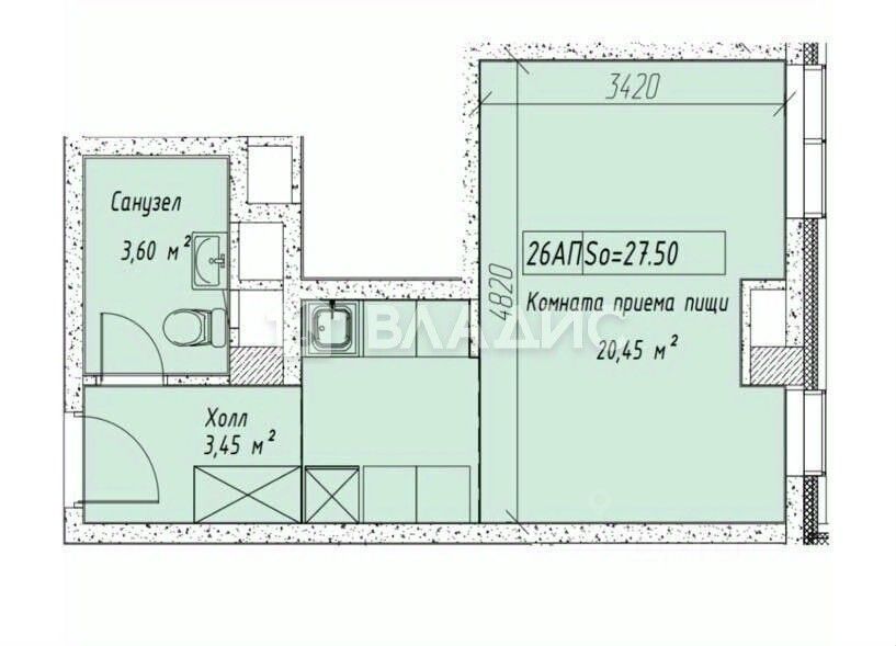 Продажа студии Дегунинская улица, 9к1