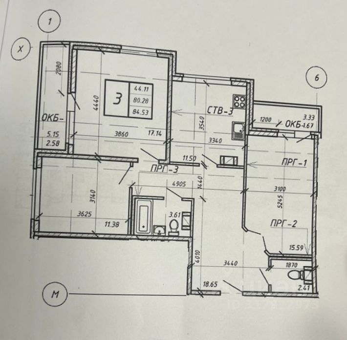 Продажа 3-комн квартиры на вторичном рынке д. Янино-2, улица Рябиновая, 8к1
