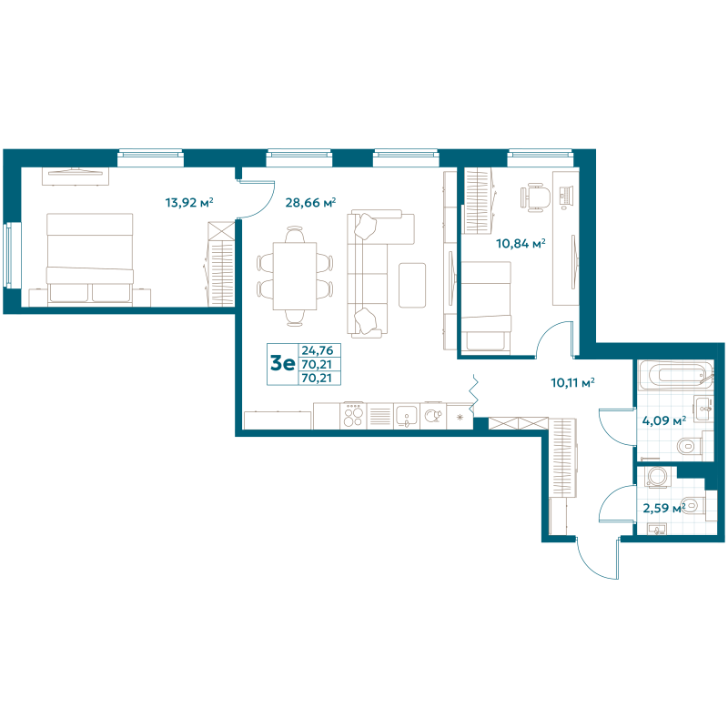 Продажа 2-комн квартиры в новостройке Москва г., Новоостаповская ул.,  к. Flow