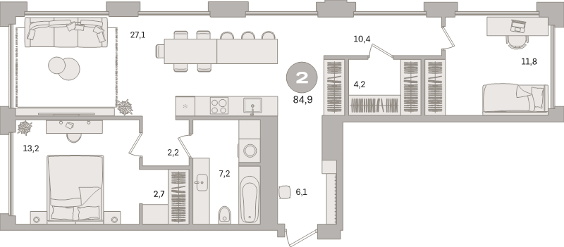 Продажа 2-комн квартиры в новостройке Москва г., Дубининская ул.,  к. 1