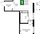 Продать Квартиры в новостройке Новосаратовка д., Первых ул.   5.1