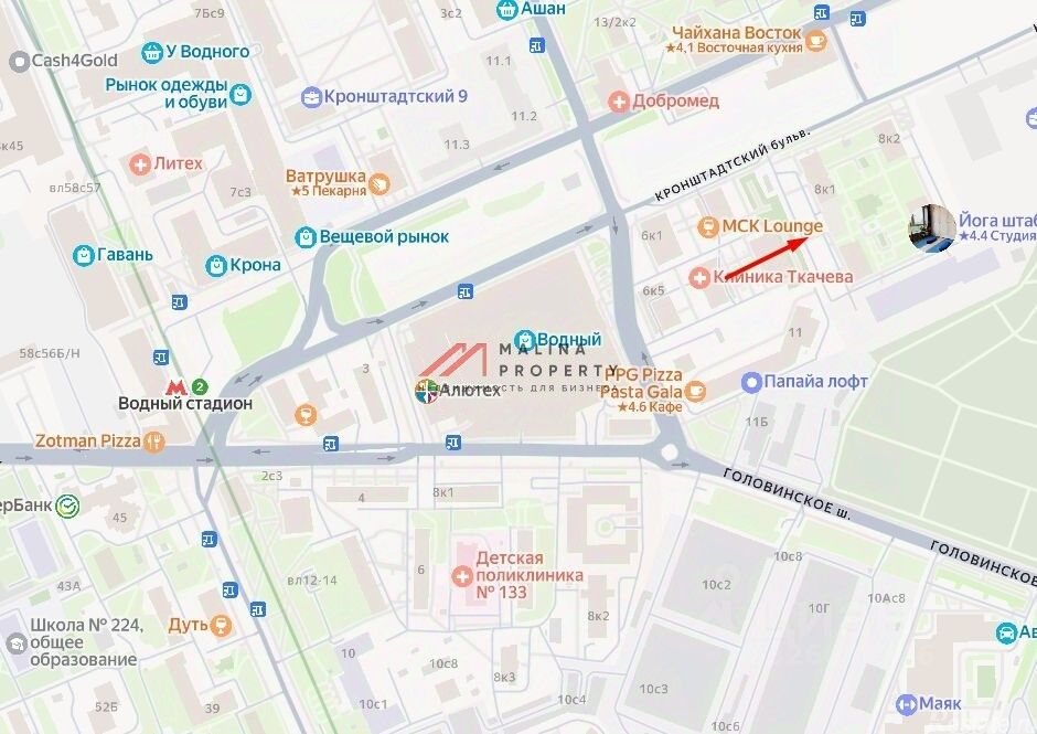 Аренда торгового помещения Кронштадтский б-р,  д. 8 к1
