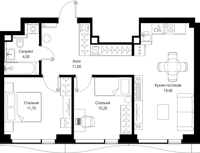 Продажа 2-комн квартиры в новостройке Москва г., Вишнёвая ул.,  к. 6