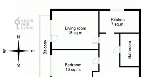 2-комн квартира Афанасьевский Б. пер,  д. 11-13,  к. 2