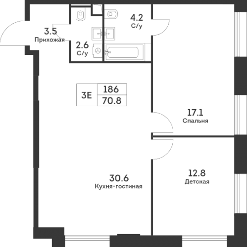 2-комн квартира Москва г., Обручева ул.,  к. 5