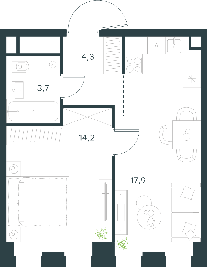 Продажа 1-комн квартиры в новостройке Москва г., Ильменский проезд,  к. 5