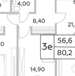 Продажа 3-комн квартиры на вторичном рынке проспект Генерала Дорохова,  д. вл1 к2