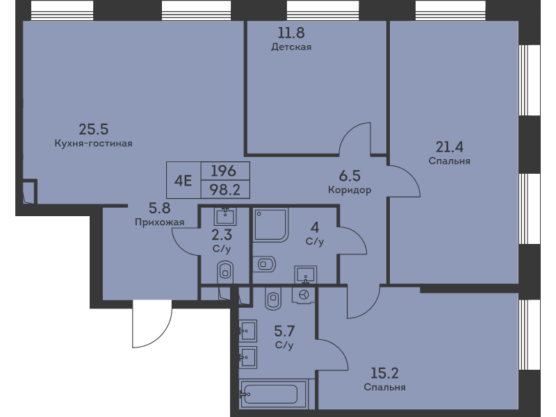 Продажа 3-комн квартиры в новостройке Москва г., Дербеневская ул.,  к. 2