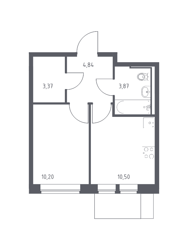 Продажа 1-комн квартиры в новостройке Москва г., Ленинградское ш.,  к. 6