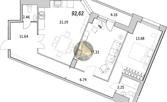 Продажа 2-комн квартиры на вторичном рынке ул Кустодиева,  д. 5,  к. 1 стр 1