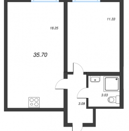 Продажа 1-комн квартиры в новостройке Санкт-Петербург г., Маршала Казакова ул., к. 10 Продажа 1-комн квартиры в новостройке Санкт-Петербург г., Маршала Казакова ул., к. 10