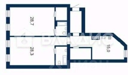 2-комн квартира улица Марата, 65/20