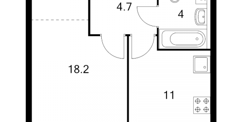 1-комн квартира Москва г., Заречная ул.,  к. 2.2