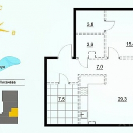 Продажа 2-комн квартиры на вторичном рынке аллея Академика Лихачёва,  д. 7