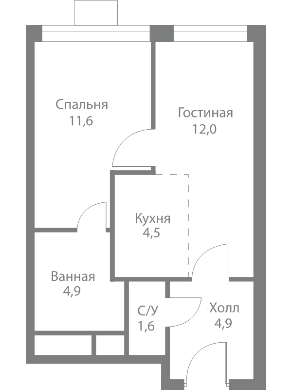 Продажа 1-комн квартиры в новостройке Москва г., Сколковское ш.,  к. 4