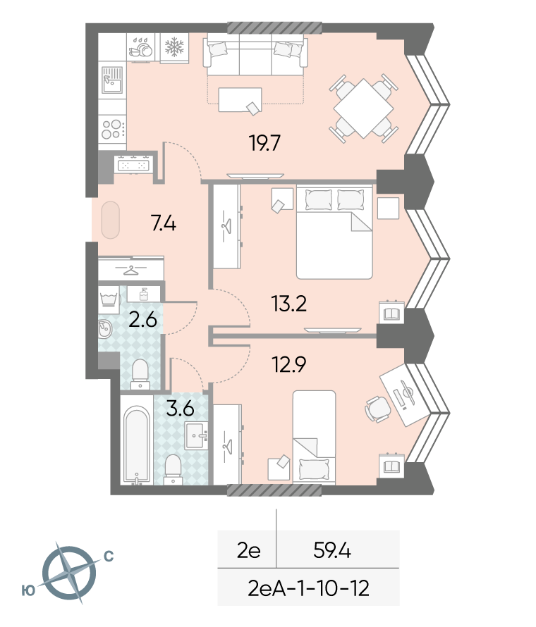Продажа 2-комн квартиры в новостройке Автозаводская площадь, д.вл.23