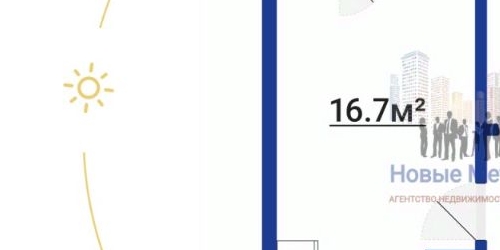 1-комн квартира Яхтенная улица, 34