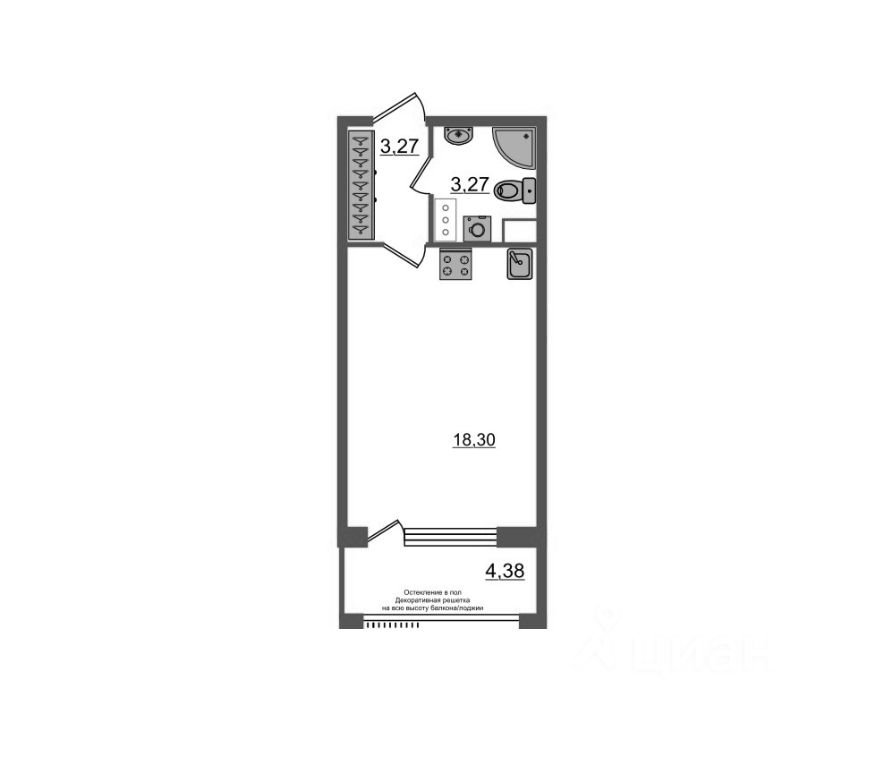 Продажа студии проспект Обуховской обороны, 36