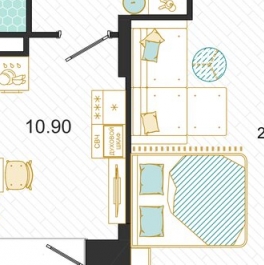 Продажа 1-комн квартиры в новостройке Востряково, , Домодедово, ул Ледовская,  д. 12