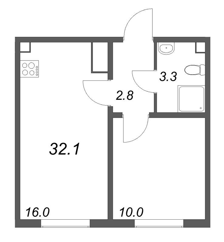 Продажа 1-комн квартиры в новостройке Ковалево п., Поперечная ул.,  к. 3