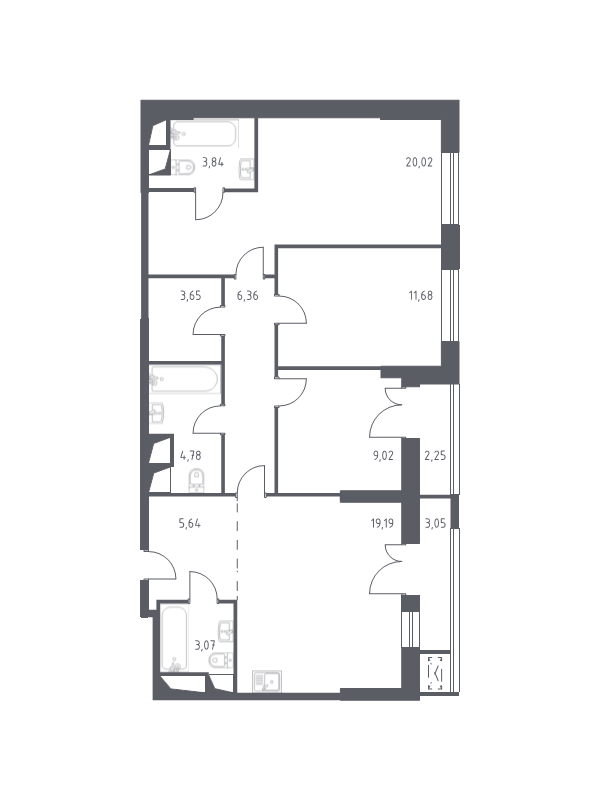 Продажа 3-комн квартиры в новостройке Раздоры д., Мякининское ш.,  к. 17