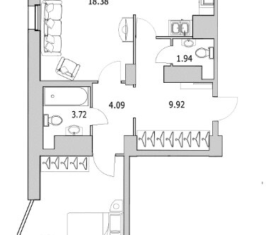 Продажа 2-комн квартиры на вторичном рынке ул Кустодиева,  д. 7,  к. 1