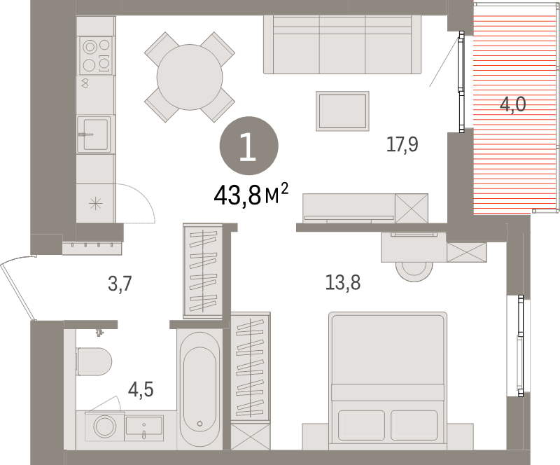 Продажа 1-комн квартиры в новостройке Новоселье п., Петропавловская ул.,  к. 2