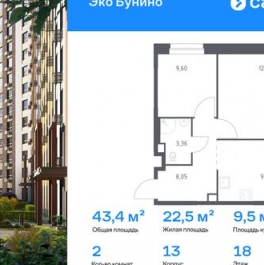 Продажа 2-комн квартиры на вторичном рынке пр-кт Куприна,  д. 30,  к. 9