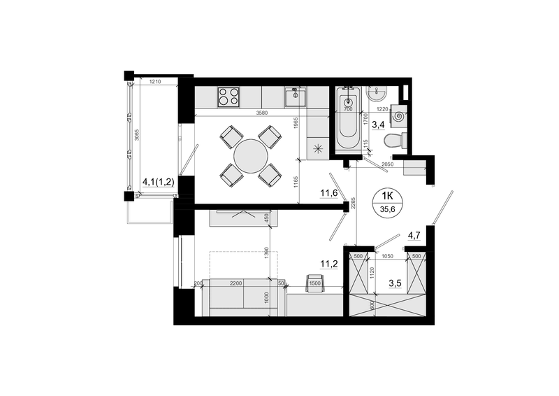 Продажа 1-комн квартиры в новостройке Одинцово г., Маковского ул.,  к. 4