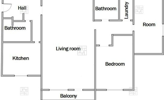 Аренда 3-комн квартиры на вторичном рынке переулок Сивцев Вражек,  д. 20