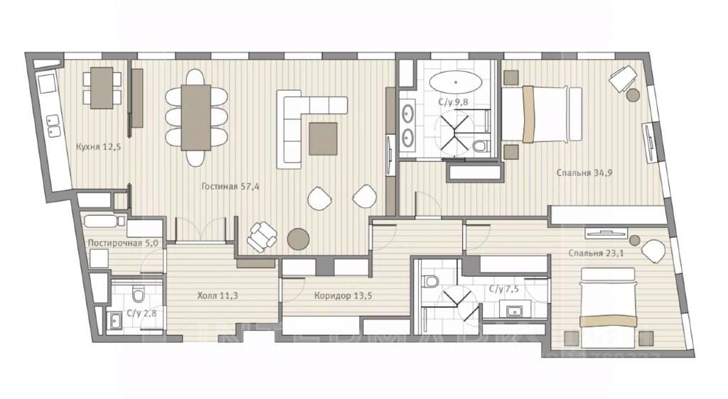 Продажа 3-комн квартиры на вторичном рынке Ленинградский проспект, 36с31