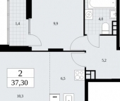 Продать Квартиры вторичка пр-кт Куприна  7 1