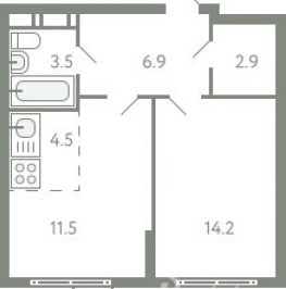 Продажа 2-комн квартиры на вторичном рынке Молоково с, Ново-Молоковский б-р,  д. 1