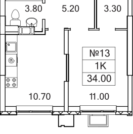 Продажа 1-комн квартиры в новостройке Сапроново д., Калиновая ул.,  к. 7