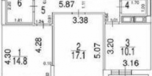 2-комн квартира ул Ташкентская,  д. 14,  к. 2 стр 2