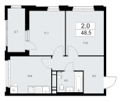 Продать Квартиры в новостройке Сосенское пос., Александры Монаховой ул.   3.5